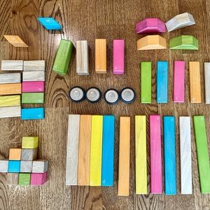 Tegu Wooden Blocks 62 pieces from 3 Sets